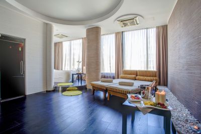 Einem schönen Hotel mit modernem Design in Milano Marittima